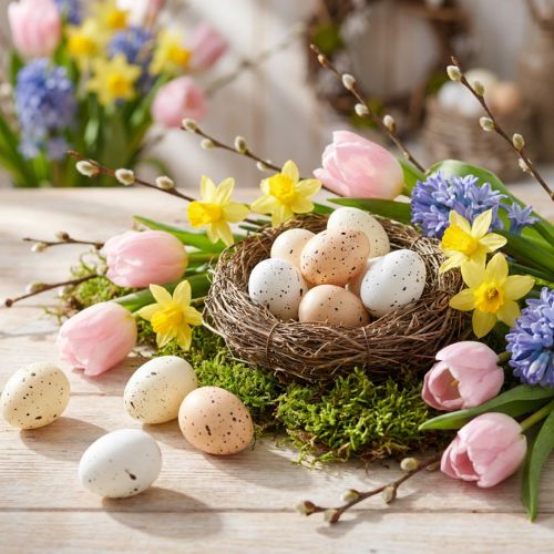 Artikel Natürlich gesprenkelte Ostereier 3cm im 24er-Set für vielseitige Frühlingsdekoration