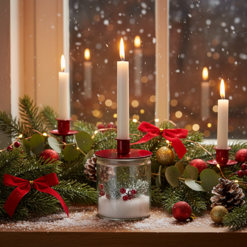 Rundes Windlichtglas 12 cm, klares Glas, Set mit 2 Stück, vielseitig einsetzbar | Floristik21.de