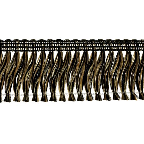 Artikel Fransenborte Fransen Haarfransen Schwarz Gold 4cm L25m