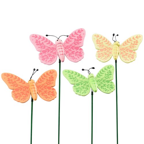 Floristik21.de Deko-Schmetterlinge am Clip bunt sortiert 6cm 24St-63687 | Deko-Objekte