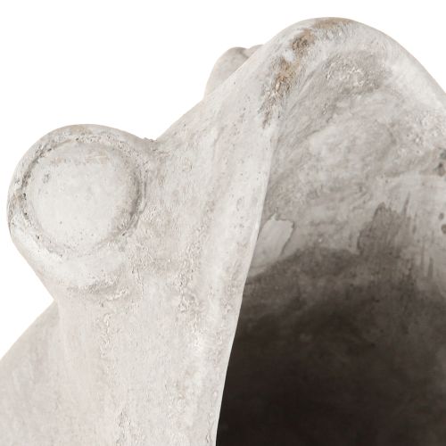 Artikel Frosch Deko Pflanztopf Beton Grau Antik-Look für Garten & Balkon 18,5cm