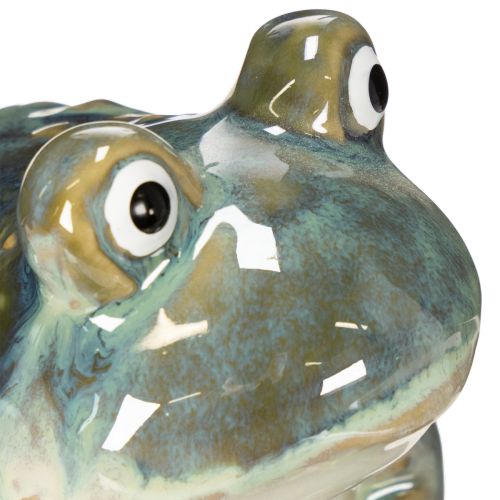 Artikel Keramik-Froschfiguren 3er-Set – Sommerdekoration für Balkon, Terrasse und Wohnung, 12 cm