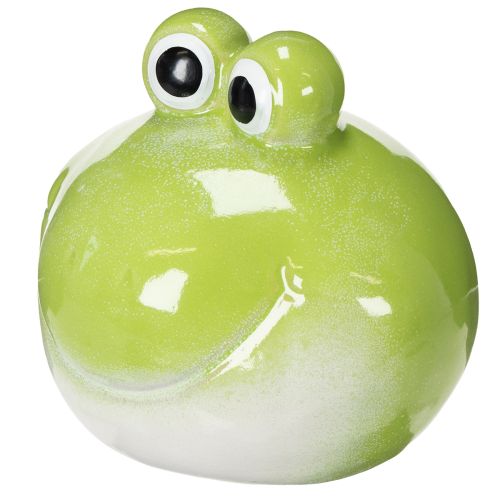 Artikel Grüne Keramik-Froschfigur 18cm - Verspielte Tischdeko für Wohnzimmer und Garten