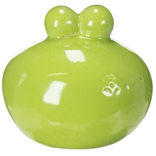 Artikel Grüne Keramik-Froschfigur 18cm - Verspielte Tischdeko für Wohnzimmer und Garten