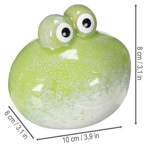 Artikel Deko Frosch Tierfigur aus Keramik für Wohnzimmer Deko und Schreibtischgestaltung 10cm 4St