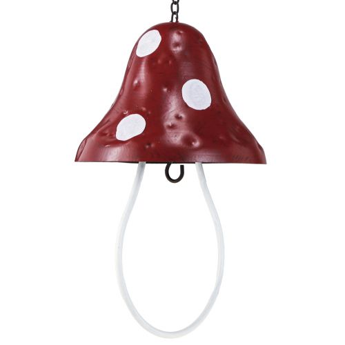 Floristik21 Futterstation Metall Fliegenpilz zum Hängen Rot Weiß 25,5cm - Garten Vogelfutterhaus