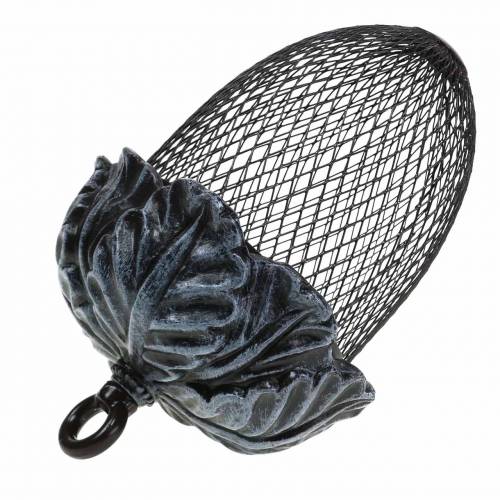 Floristik21 Futterstelle Eichel zum Hängen Metall Ø13cm H20,5cm