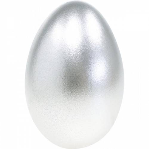 Floristik21 Gänseeier Silbern Ausgeblasene Eier Osterdeko 12 St