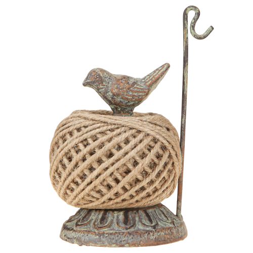 Artikel Garnrollenhalter Metall Vintage Garnspule Vogel Deko 17cm