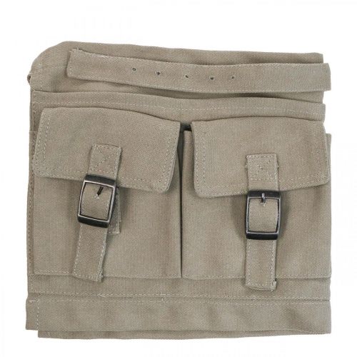 Floristik21 Garten Werkzeugtasche Gürtel Gartengürtel Khaki L112cm