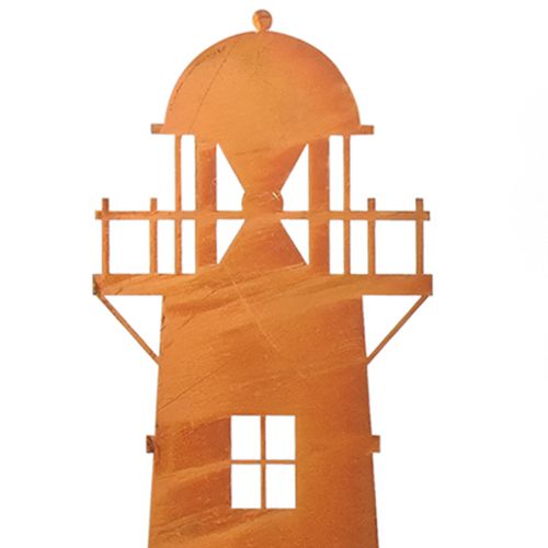 Floristik21 Gartendeko Rost Leuchtturm Maritime Deko Metall 60cm