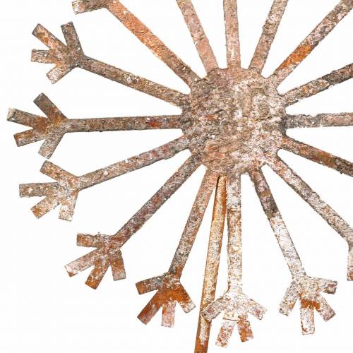 Floristik21 Gartenstecker Pusteblume Edelrost Metall Ø18 H88cm