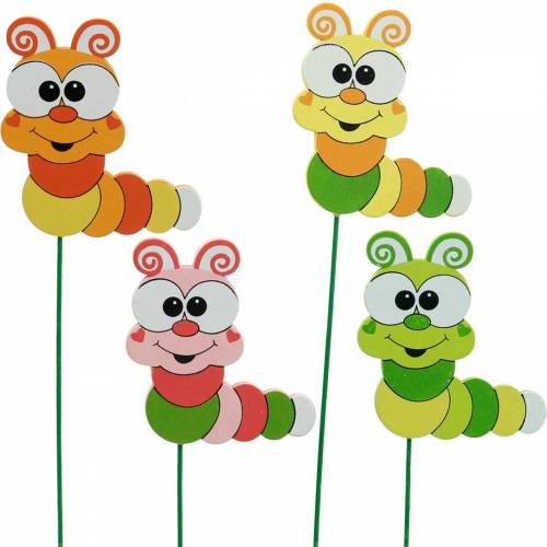 Gartenstecker Raupe Blumenstecker Frühlingsdeko Sommerdeko 16 St