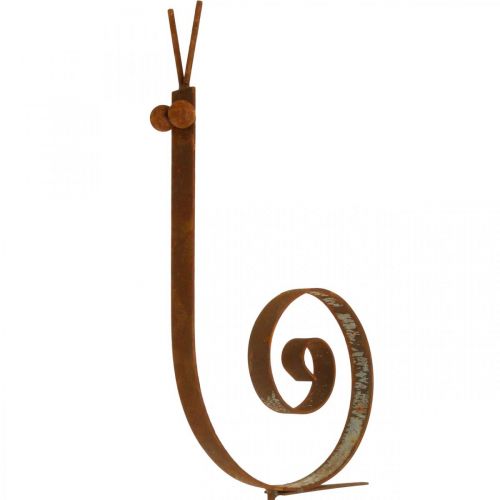 Floristik21 Gartenstecker Schnecke groß Rost Metall Gartendeko H94cm