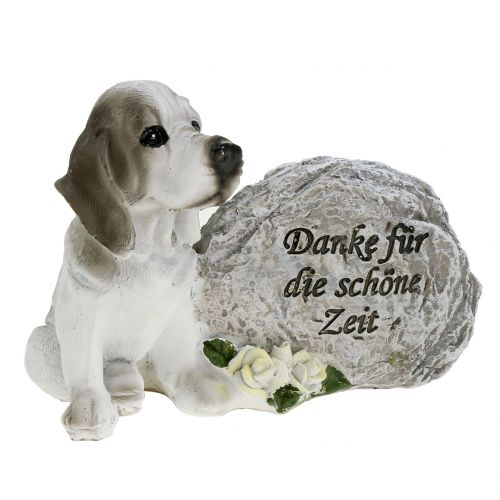 Floristik21 Gedenkstein für Hunde 8cm x 11,5cm x 7cm 2St