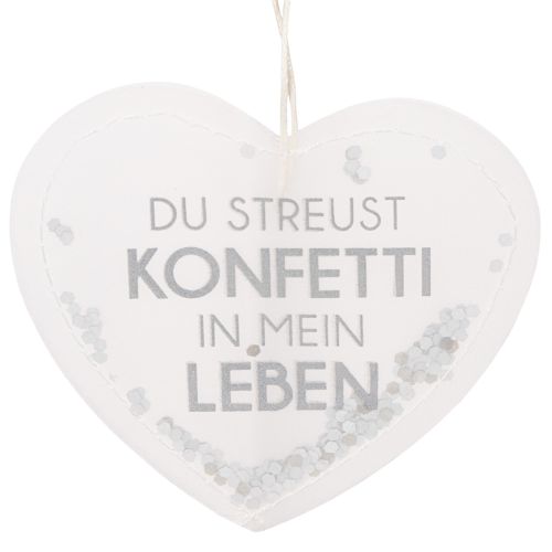 Geschenkanhänger Konfettiherz 9cm 6St | Floristik21.de