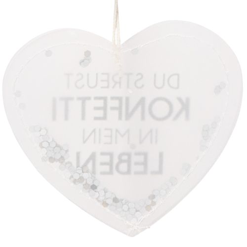 Geschenkanhänger Konfettiherz 9cm 6St | Floristik21.de