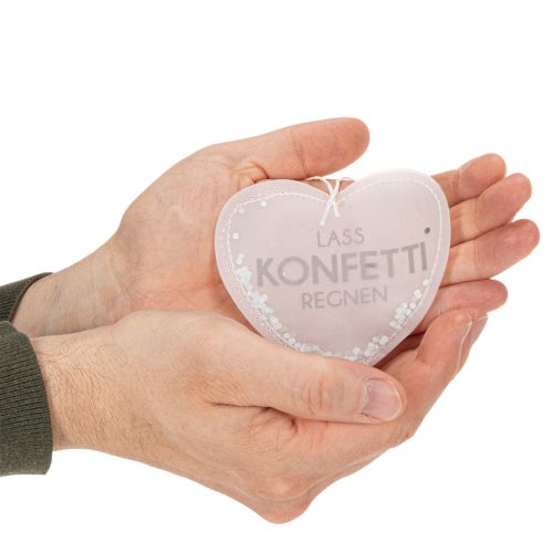 Geschenkanhänger Konfettiherz 9cm 6St | Floristik21.de