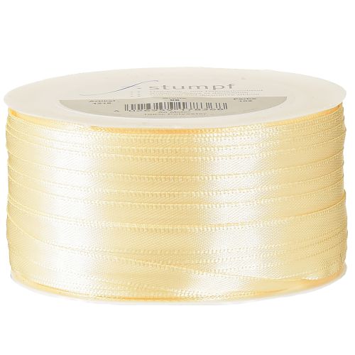 Artikel Geschenkband Creme Dekoband Satinband 6mm × 50m für Dekoration und Verpackung