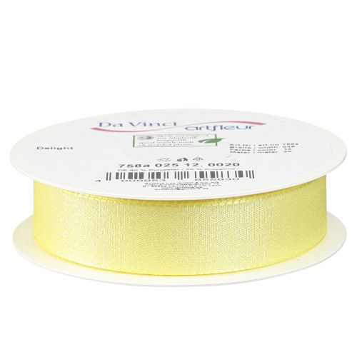 Artikel Glitzerndes Gelbes Geschenkband - 25mm Breit, 20m Lang, Dekoband Glitzer