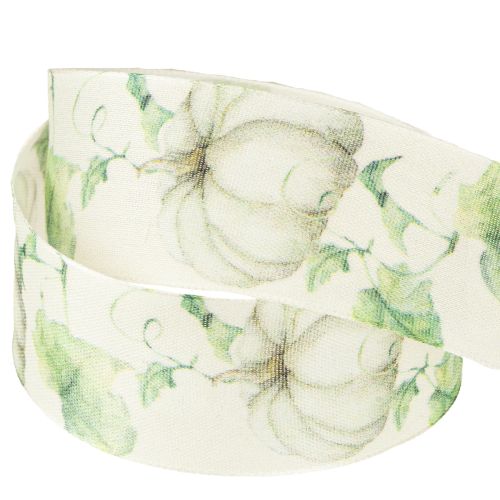 Artikel Geschenkband Kürbis Band Herbst Grün 40mm 15m