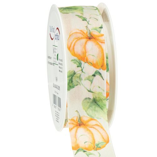 Geschenkband Kürbis Band Herbst Orange 40mm 15m