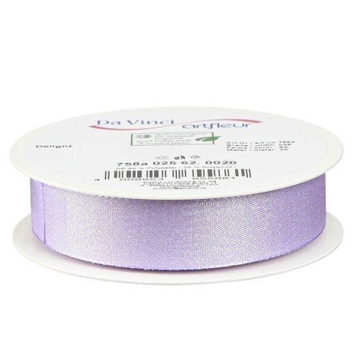 Artikel Geschenkband Lila Glimmer Dekoband Flieder 25mm 20m für Floristen & Eventplaner