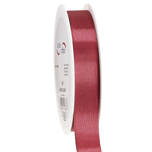 Floristik21 Geschenkband Taftband Dekoband Bordeaux 25mm 50m für Floristen & Dekorationen