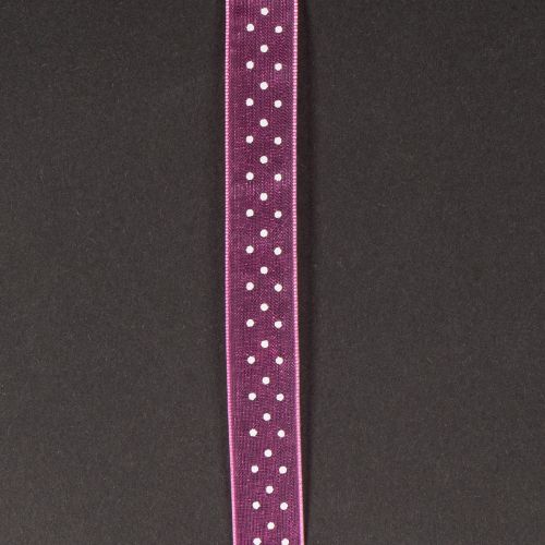 Artikel Rosa Geschenkband mit Punktemuster 2,5 cm x 20 m für kreative Deko und Geschenkverpackungen