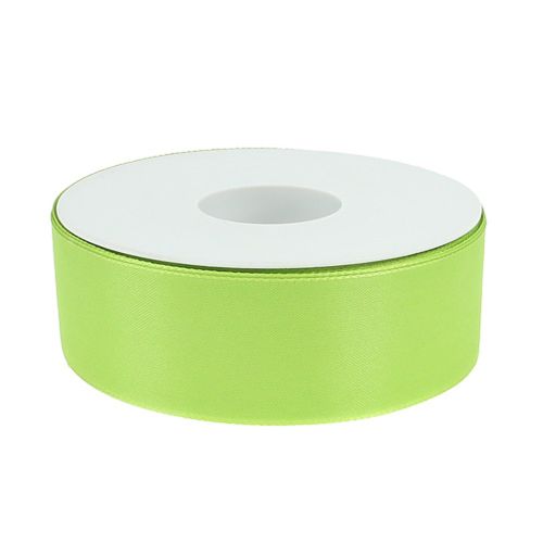 Geschenkband Dekoband Webkante Limettengrün 40mm 50m vielseitig kombinierbar
