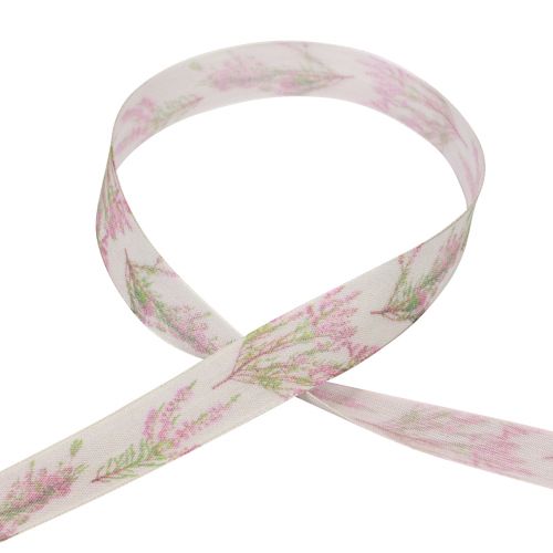 Geschenkband Band Herbst Heidekraut Stoffband 25mm 20m