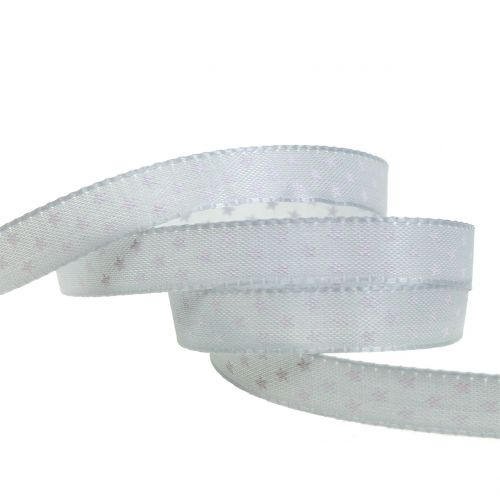 Floristik21 Geschenkband Grau 10mm 25m