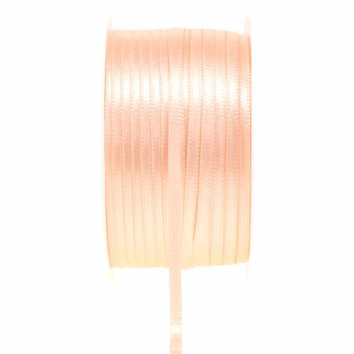 Floristik21 Geschenk- und Dekorationsband Lachs 3mm 50m