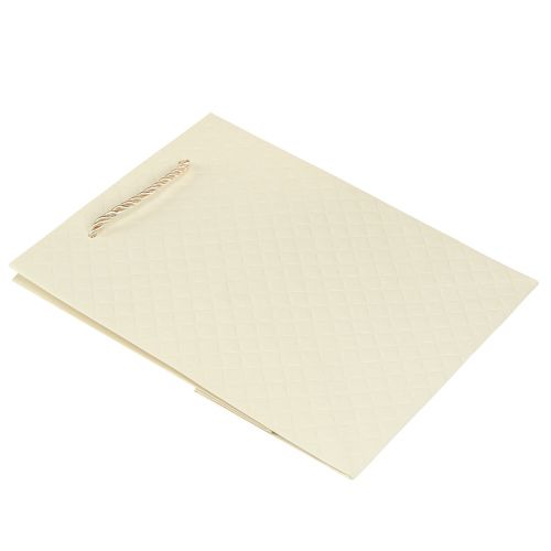 Artikel Elegante Papiergeschenktasche Creme 18×10×23cm – Für Floristen und Blumengeschäfte
