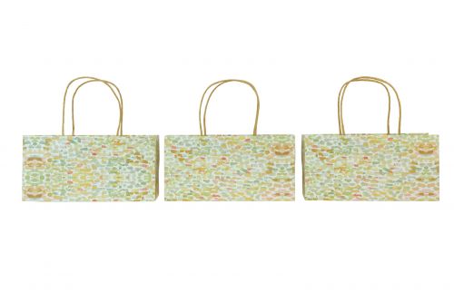Floristik21 Geschenktüte mit Henkeln Geschenktasche Gemustert 24×12×12cm 6St