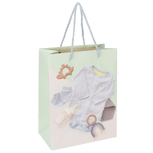 Artikel Papiertasche Geschenkverpackung 23 cm B2B für Babyartikel Geburt 2 Stück