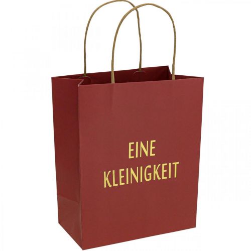 Floristik21 Geschenktüten „Eine Kleinigkeit“ Rot Papiertüten 16×8cm 6St