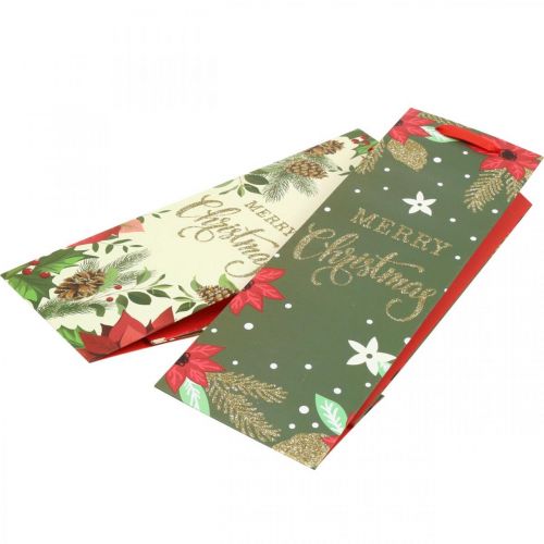 Artikel Geschenktüten Weihnachten Geschenktasche Merry Christmas 12×36cm 2St