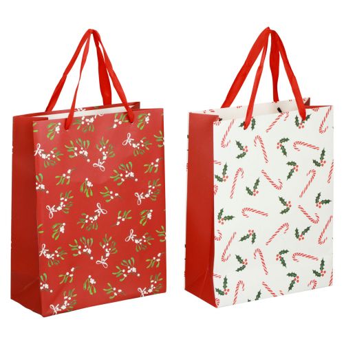 Geschenktüten Weihnachten Geschenktasche Präsentbeutel 18×24×8cm 2St