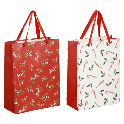 Artikel Geschenktüten Weihnachten Geschenktasche Präsentbeutel 18×24×8cm 2St