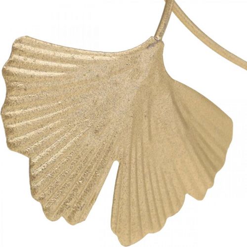 Floristik21 Ginkgoblatt Metall Deko Golden Dekostecker 14cm 12 St