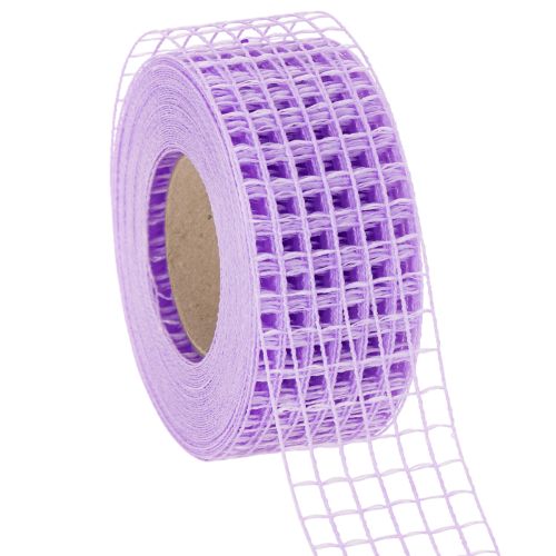 Gitterband Kunststoff Lila 4,5 cm x 10 m Dekoband für Innenbereich