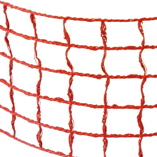 Floristik21 Gitterband 4,5cm x 10m Rot