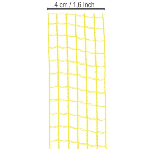 Netzband Polypropylen Gelb 45 mm x 10 m für Dekorationen | Floristik21.de