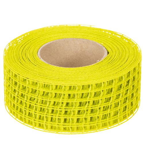 Netzband Polypropylen Gelb 45 mm x 10 m für Dekorationen | Floristik21.de