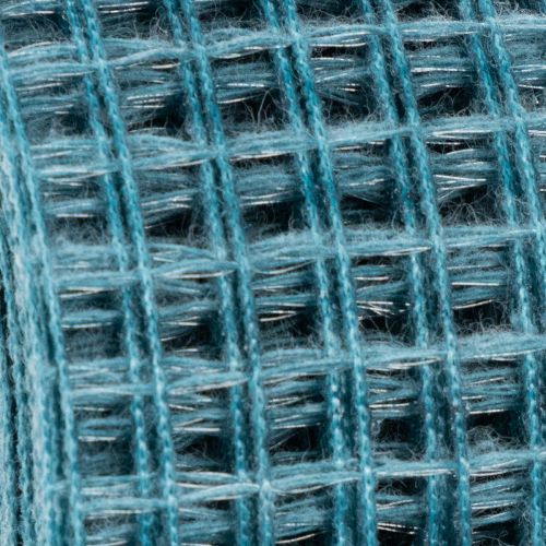 Dekoband Gitterband 4 cm breit Blau 10 m Kunststoff | Floristik21.de