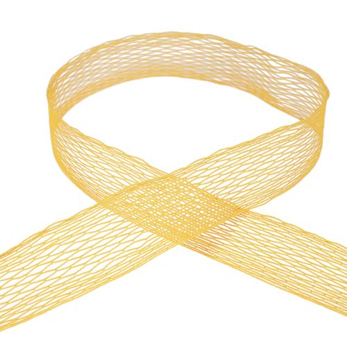Artikel Netzband Gitterband Dekoband Orange drahtverstärkt 50mm 10m