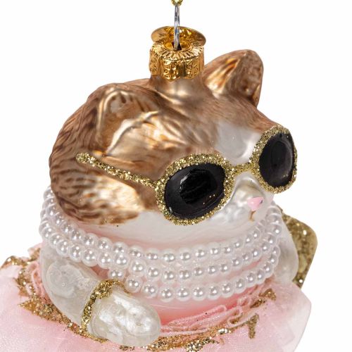 Katzen Glasanhänger aus Glas