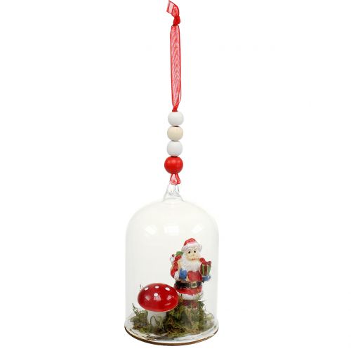 Weihnachtsdeko Glasglocke zum Hängen 10cm