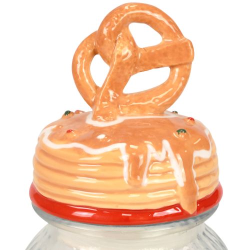 Artikel Bonboniere Glas Keksglas mit Deckel Brezel Ø11cm H28,5cm